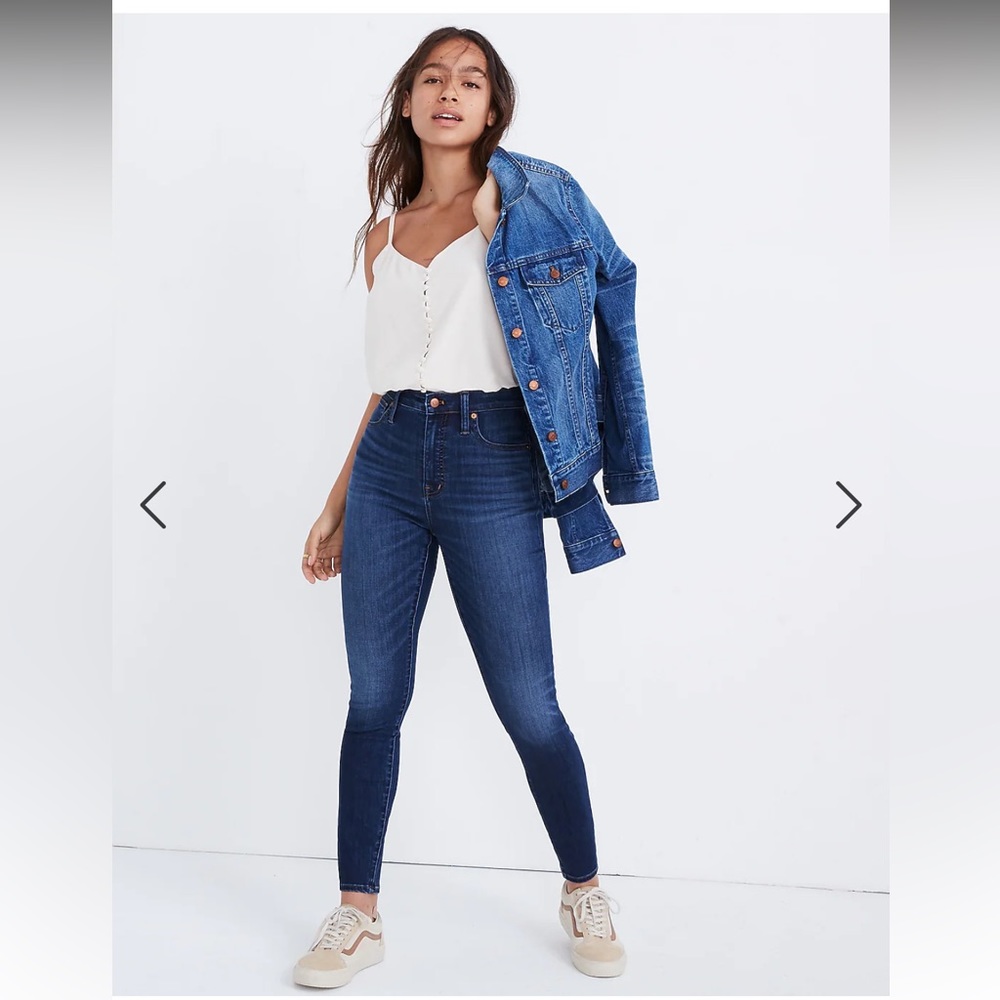 Madewell petite curvy high rise skinny jeans